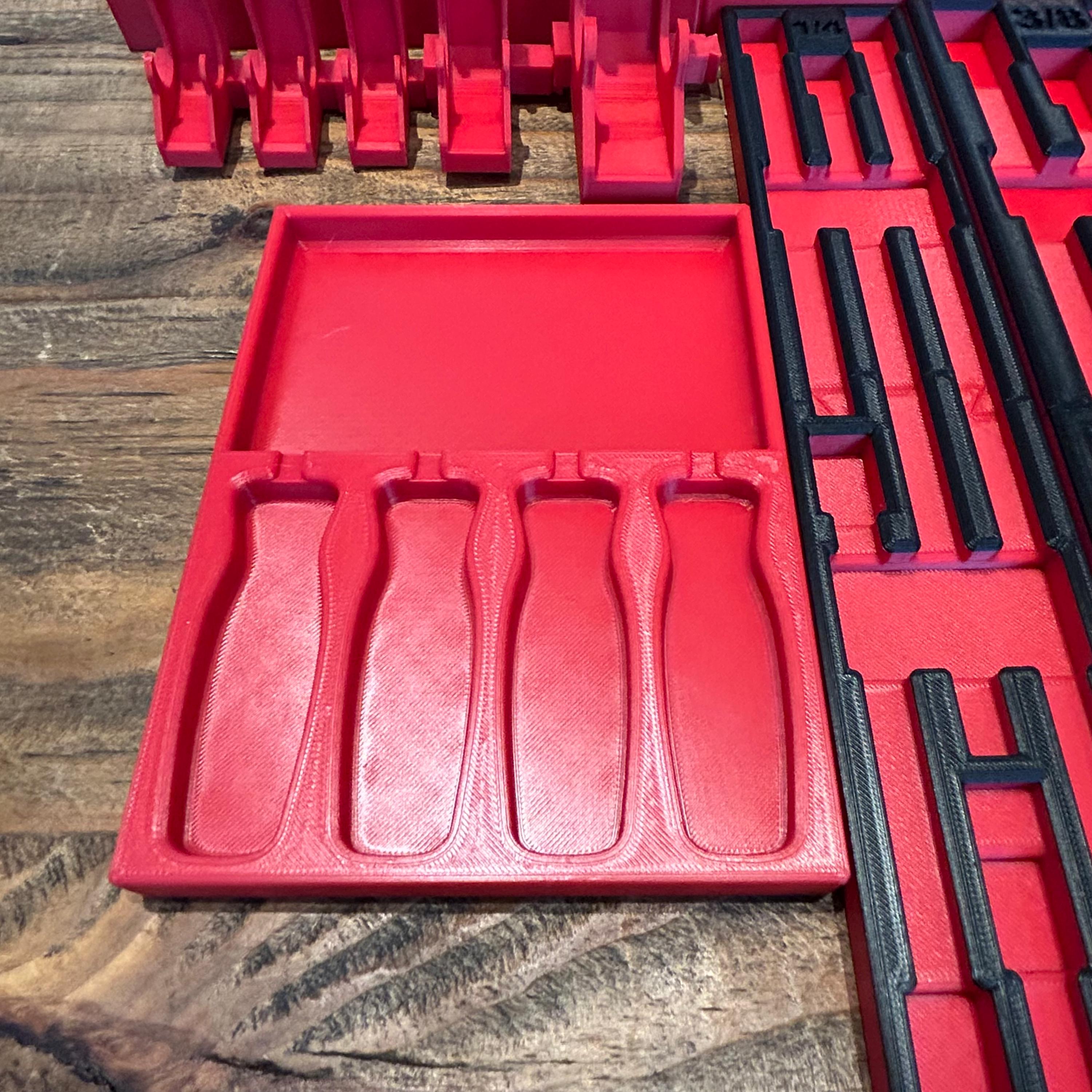 Snap on 3/8 Torque Wrench Tray Organizer Tray Holder Storage ATECH