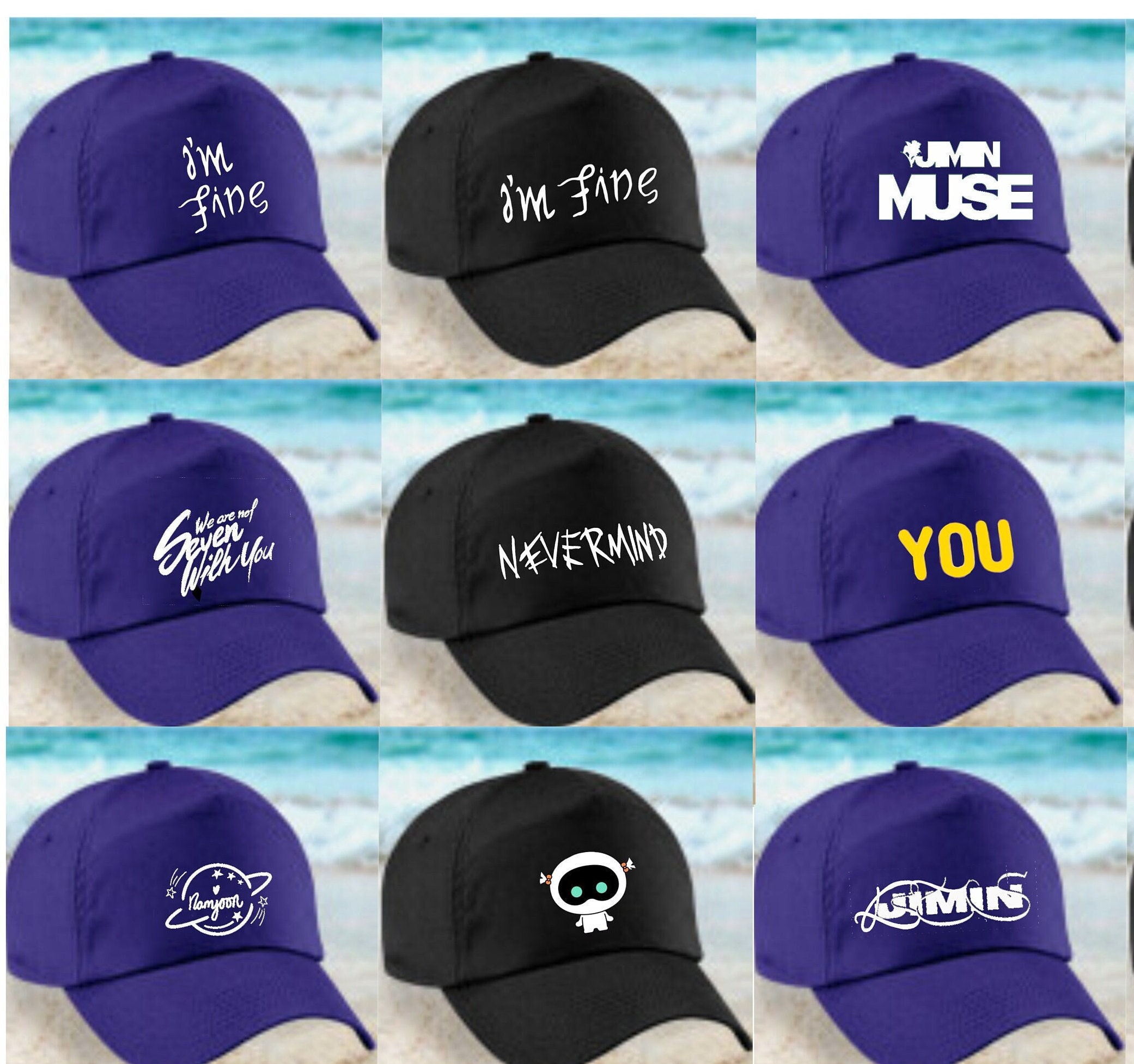 BTS ARMY 2024 Caps Jimin, Muse, 7, You