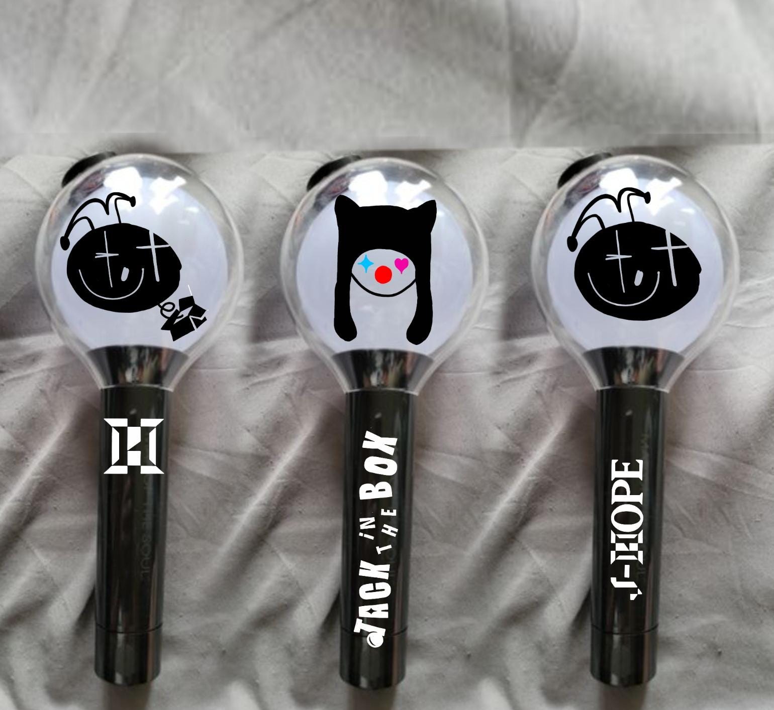 Fan Made Jack in the Box BTS J-hope, ARMY Bomb Decal, Jung Hoseok