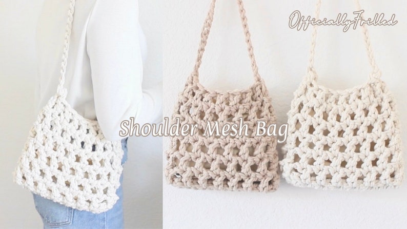 Chunky Net Shoulder Bag PDF Pattern image 5