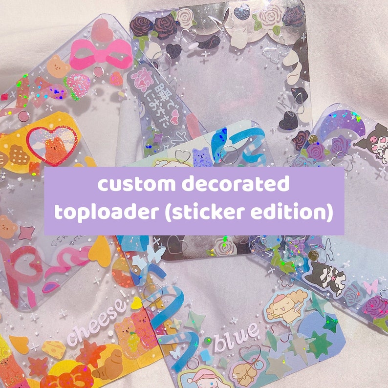 Custommade Decorated Toploader sticker Edition Kpop / Etsy