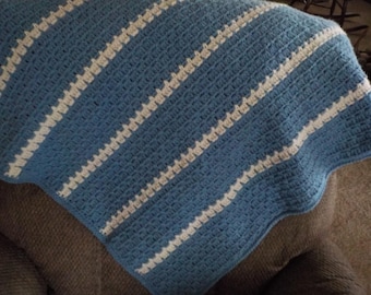 Crochet Lapghan, Small Throw Blanket, Wheelchair Lap Blanket