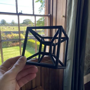 Tesseract Geometric Model /Desktop Hypercube /infinity cube