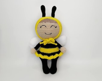 Little bee  Bee doll Toys for 1 year baby girl Bee soft Amigurumi Baby Toy