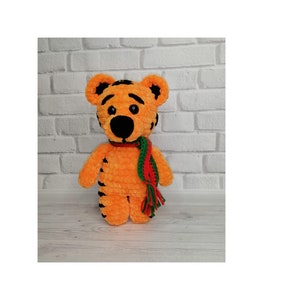 Tiger toy/Toys for 1 year/Baby tiger doll/Animals for a gift/Stuffed animal tiger toy for kids/toy baby/Tiger baby gift