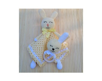 Baby Spielzeug Hase/Neues Spielzeug für Neffen/Willkommensgeschenk/Baby Tröster/Neues Spielzeug für Neffe/Geschenk zur Geburt eines Kindes