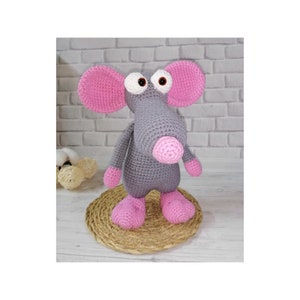 Handmade soft cuddly Rat Amigurumi Rat Handmade Mouse