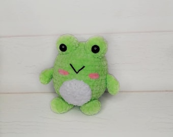 Frog plush for game Stuffed animal frog Aquatic animal Decor frog Green frog Ukrainian gifts