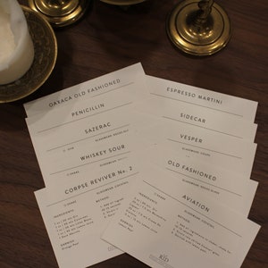 Cartes cocktail- Big & Boozy