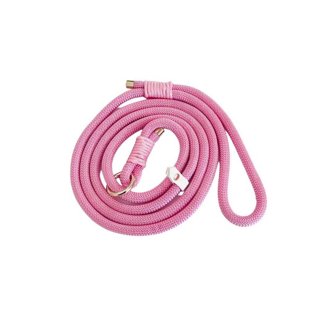 Pink Slip Leads, 5/6ft Dog Rope Slip Lead, Strong Dog Slip Lead, Light