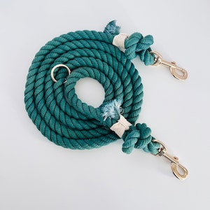 Handmade HANDS-FREE cotton rope leash Eco-friendly dog accessories Puppy walking gear durable and sturdy multipurpose