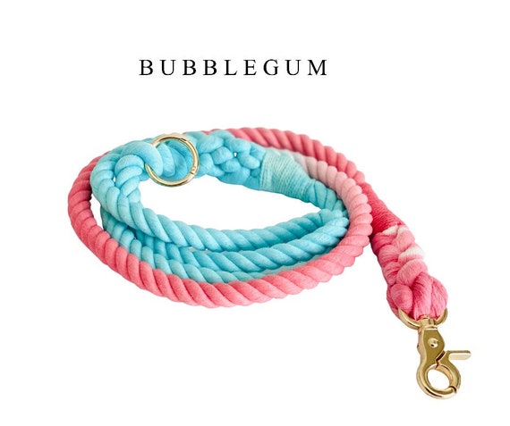 Designer Dog Collar Leash Harness Fashion Gradient Rainbow Color Pet  Products Chain Small Dog Medium Large Fitting Spring Summer