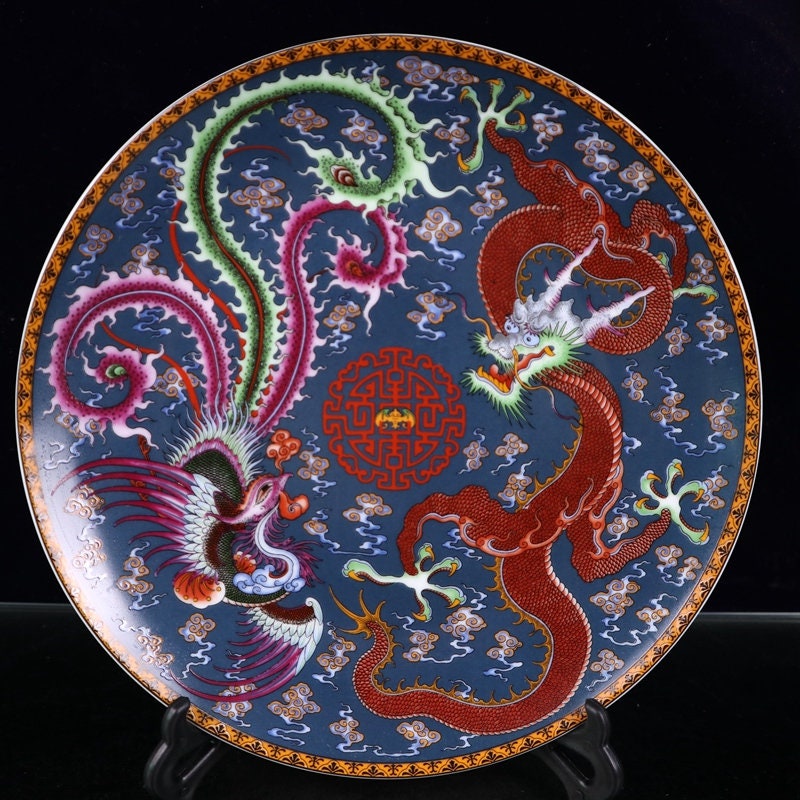 Kitchen & Dining Plates Dining & Serving meaning auspicious China