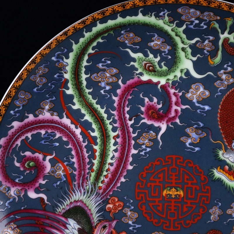 Kitchen & Dining Plates Dining & Serving meaning auspicious China