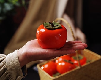 Chinesischer handgemachter Keramik Persimmon Teetasse, Sammeltasse