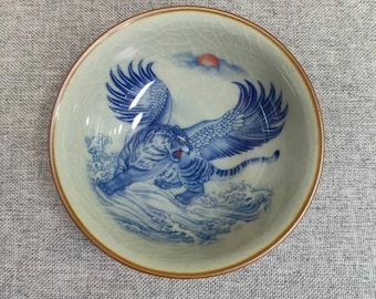 Jingdezhen, China hand-carved pu-erh wiped tea cup, worth collecting