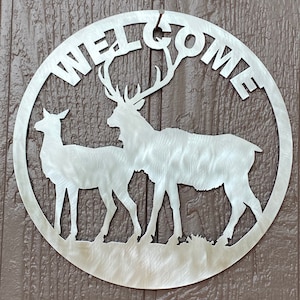 Elk Welcome Stainless Steel Decor