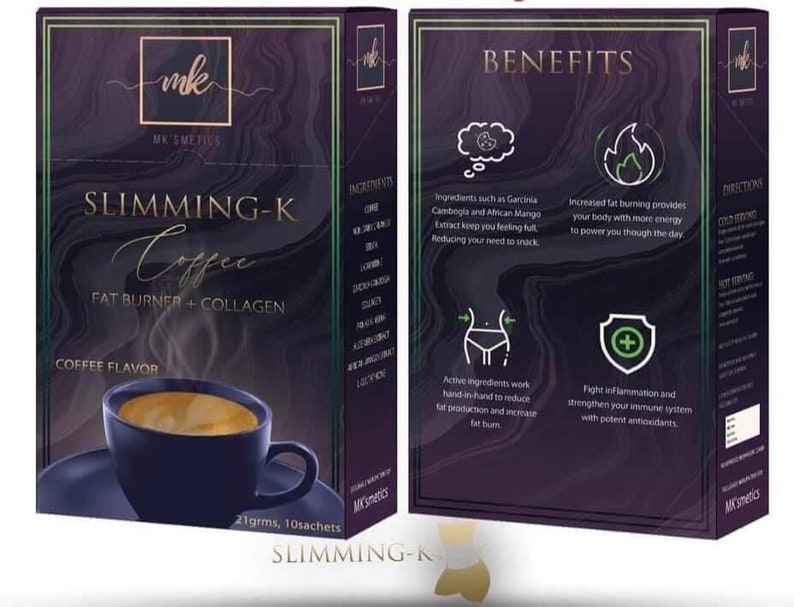 Slimming K Coffee By Madamkilay / Fat Burner Collagen Mix Etsy