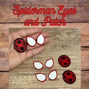 5 sets of Superhero Felt Eyes and Patch for Crochet Plush & Amigurumi