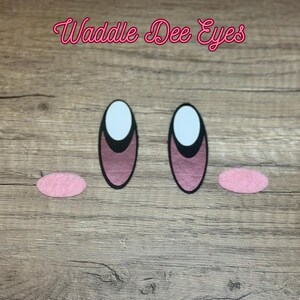 3 sets of Large Round Orange Friend Felt Eyes for Crochet Plush | Premium Felt Eyes | Fits That Nerdy Hooker Hungry Pink Orb Crochet Pattern