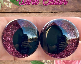 Safety Eyes, style lest kawaii, coloris Wine Cellar, peluche yeux 16 mm à 35 mm