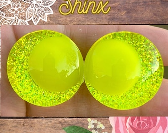 Safety Eyes, Kawaii Sinker Style, Shinx Colorway, Plush Eyes 25mm to 30mm