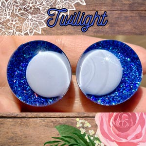 Safety Eyes, Kawaii Sinker Style, Twilight  Colorway, Plush Eyes 16mm to 35mm