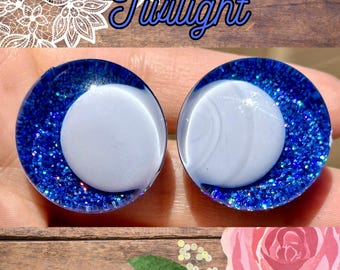 Safety Eyes, Kawaii Sinker Style, Twilight  Colorway, Plush Eyes 16mm to 35mm