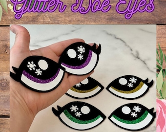 Glitzer Reh Reh Filzaugen für Crochet Plüsch & Amigurumi Craft, 3er-Set