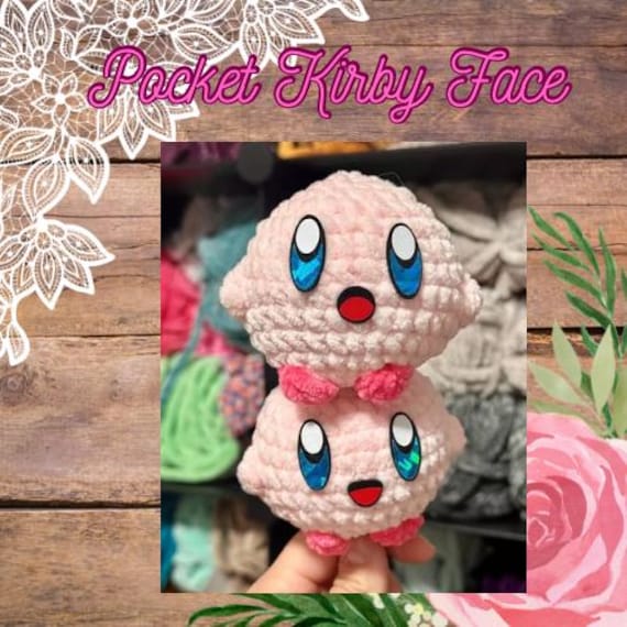 かぎ針編みあみぐるみぬいぐるみ用ピンクパフボールフェルトの目と口4