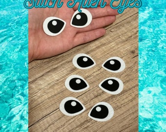 Felt Stitch Eyes for Amigurumi, felt eyes for crochet, alien eyes, felt eyes for crafting, cute eyes for plush, 626, 5 sets