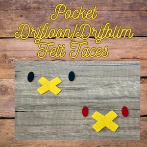 4 sets of Felt Faces for Pocket Balloon Ghost Plush & Crochet Amigurumi