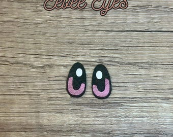 5 set di occhi in feltro a forma di volpe per peluche all'uncinetto / Occhi in feltro di alta qualità / 20 mm–40 mm / Retro termoadesivo / Diverse misure