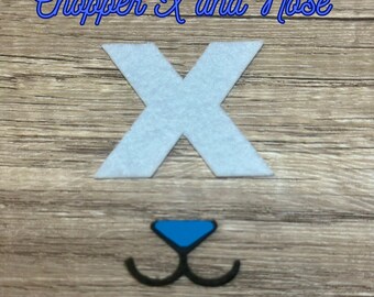 4 set di feltro per il Dottor X e il naso per peluche all'uncinetto / Adatto al Dottore Renna Tascabile Nerdy Hooker / Modelli per Dottore Renna BardicTrinkets