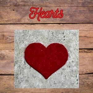 20 pieces of Felt Hearts for Crochet Plush, Amigurumi & Craft Projects