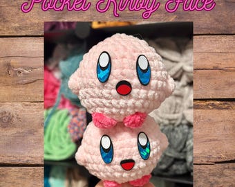 4 set di occhi e bocca in feltro rosa a forma di vescia per peluche amigurumi all'uncinetto, formato tascabile