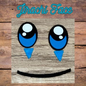 4 juegos de apliques de cara de fieltro para peluches y amigurumis de estrella de crochet