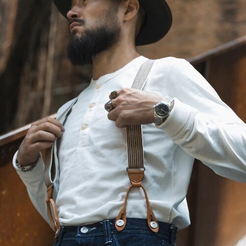 Tsh002 BRONSON Henley Shirt OLD TIME 