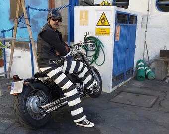 Pan001 BOB DONG Prisoner Striped 