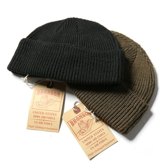Hat001 WW2 USAF A-4 WATCH CAP 80% Wool 