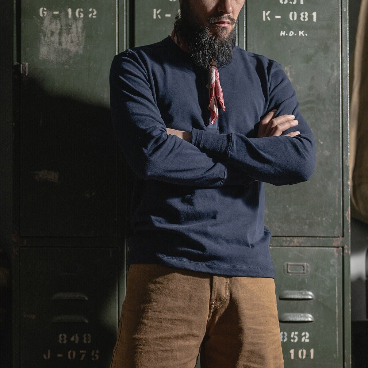 Tsh002 BRONSON Henley Shirt OLD TIME 