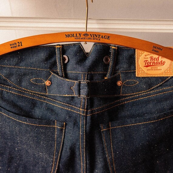 Dpan007 RED TORNADO Tapered Jeans 