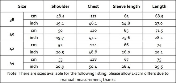 non stock deck jacket