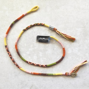 Hair Braid Wrap Extension with Loop, Hairbraid, Hairwrap, Braided Hair Wrap, Earthy Colours, Custom Length, Charm, Bead, Hippie, Boho
