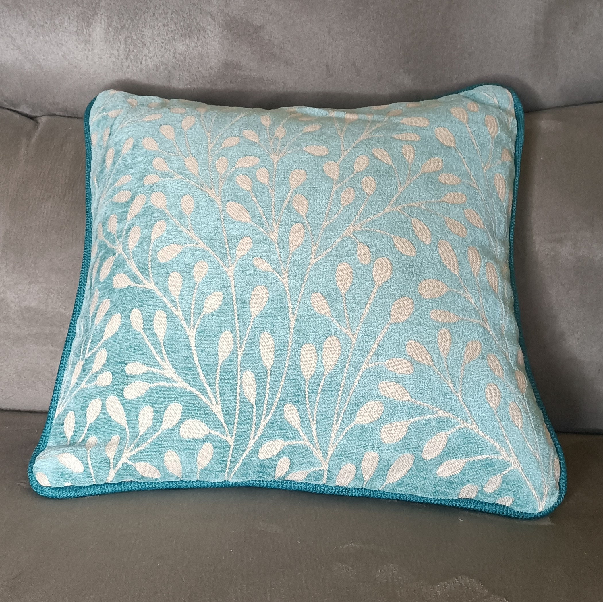Cushion cover set of four teals duck egg blue teal Etsy