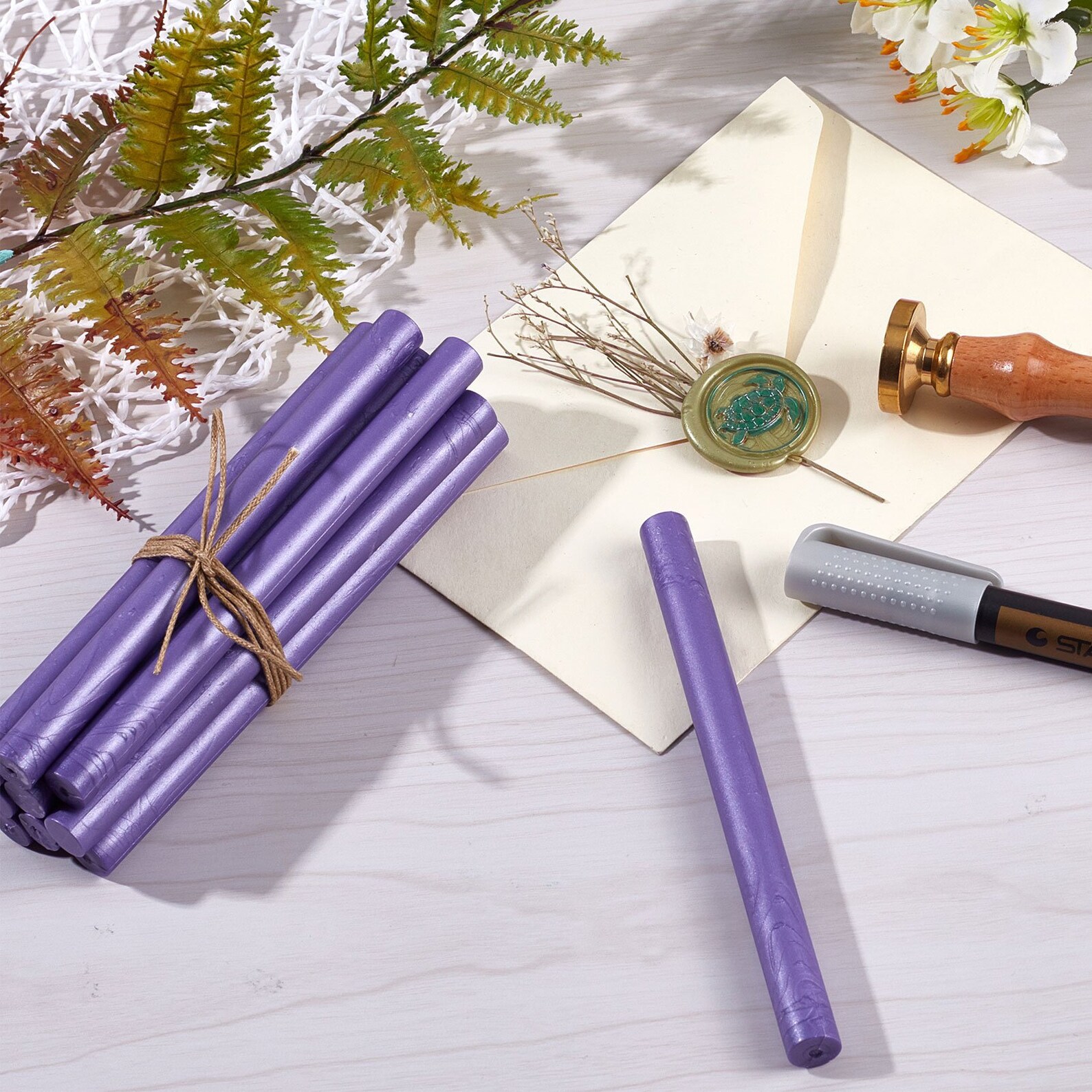 20 Pieces Glue Gun Sealing Wax Sticks 11mmPearl Purple Etsy