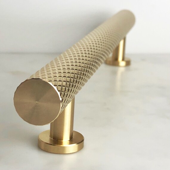 Knurled Round Pull Bar Etsy