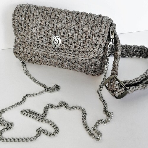 New Collection Crochet Bag 2021, Crochet shops Hip Bag Belt, Knit Belt Pouch, Handmade Waist bag, Practice Money Belt, Gift For Stylish Young Girl