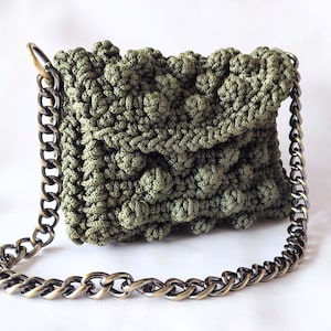 Gehäkelte Damenmodetaschen, einzigartige Clutch mit Blasenmuster, mehrere Größen für alle Gelegenheiten, durchdachtes Geschenk, zeitloser On-Trend-Stil