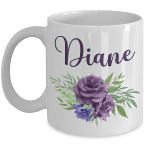 Personalized Name Coffee Mug | Name Mug With Initial | Initial Name Mug | Monogram Letter Coffee Mug | Custom Name Mug | Custom Made Mugs